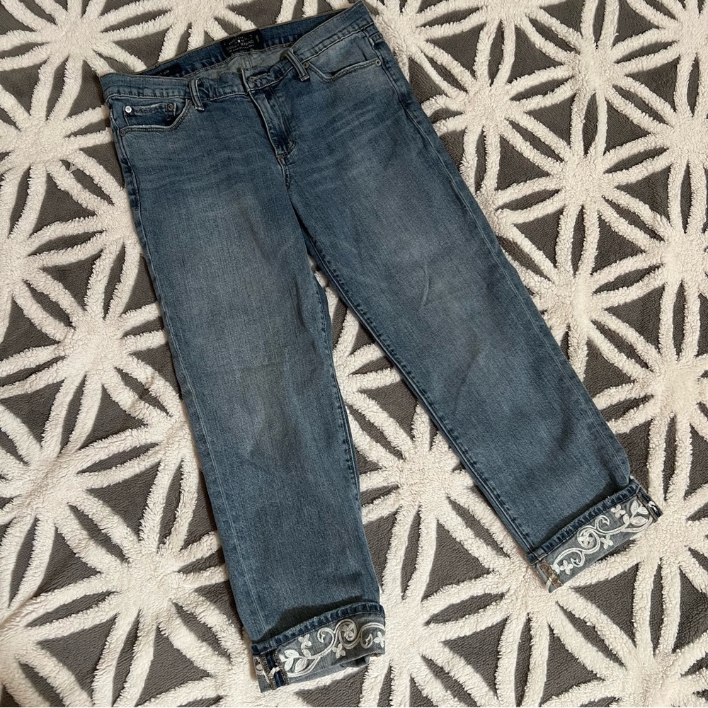 Lucky Brand Jeans with Embroidered Detail
